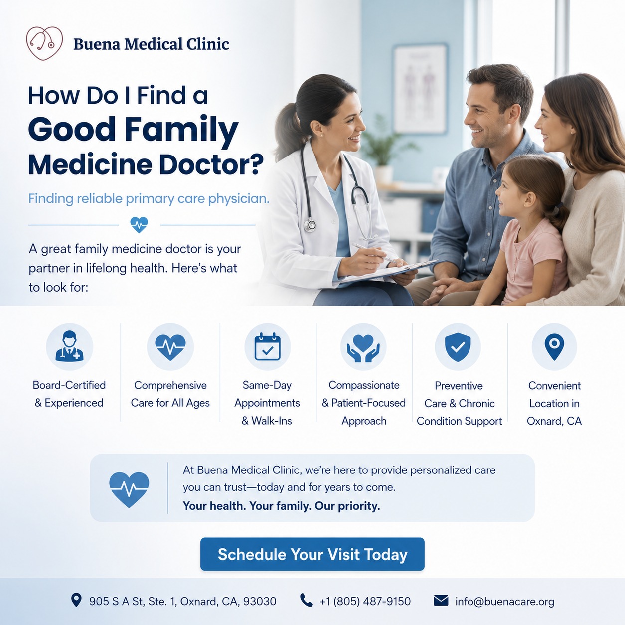 1. Family Medicine Doctor in Oxnard CA consulting with patient
