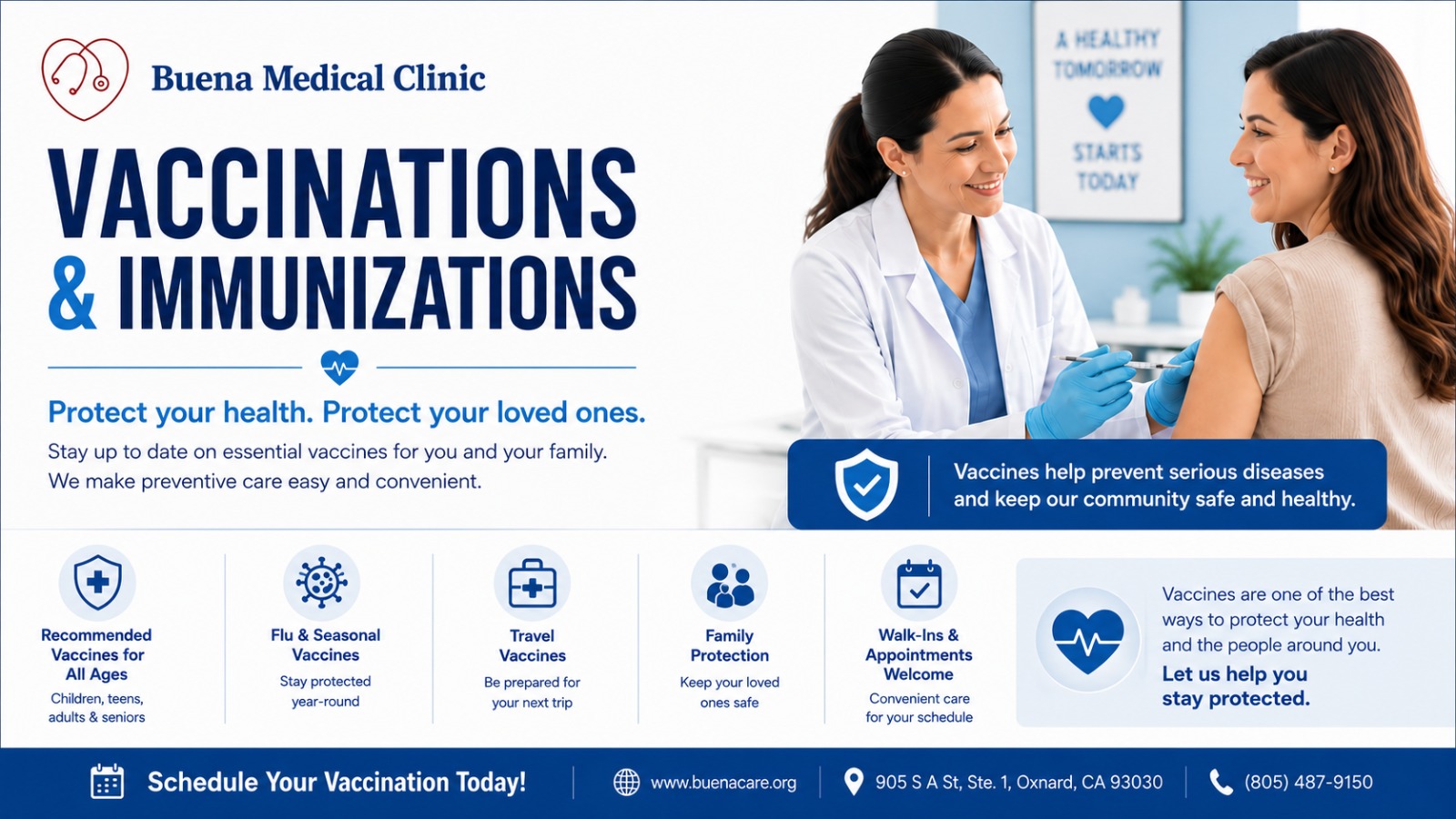Vaccinations & Immunizations in Oxnard, CA: Protect Your Health and Your Family