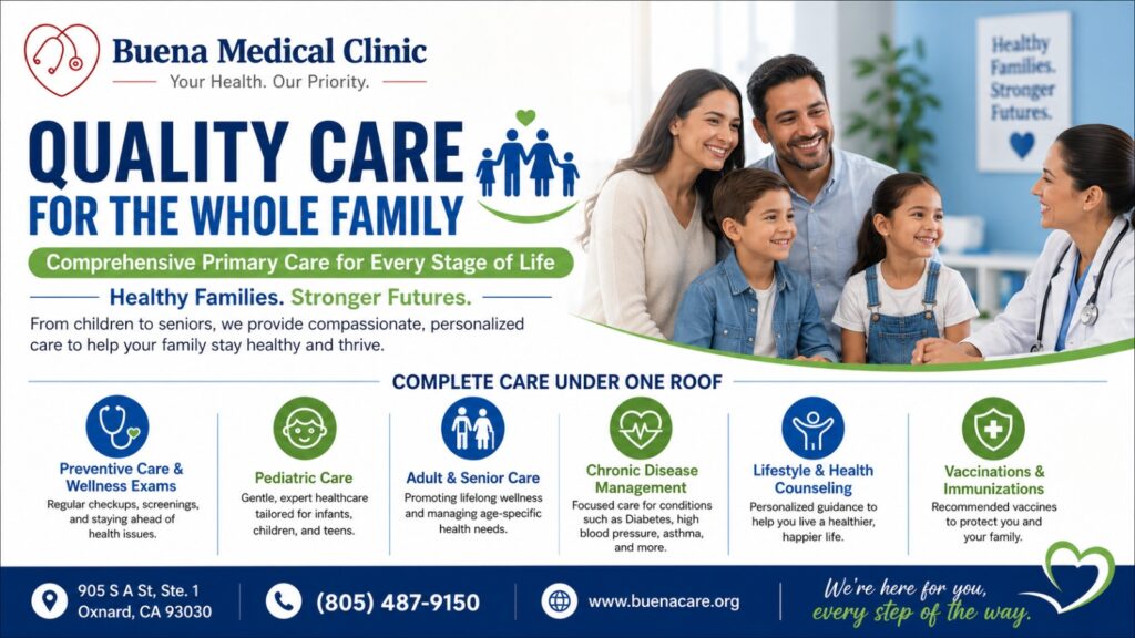 Family Health Care in Oxnard CA | Buena Medical Clinic